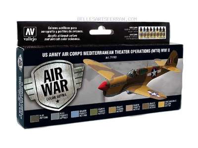 US Army Air Corps (MTO) WWII paint set - 8 pcs. - image 1