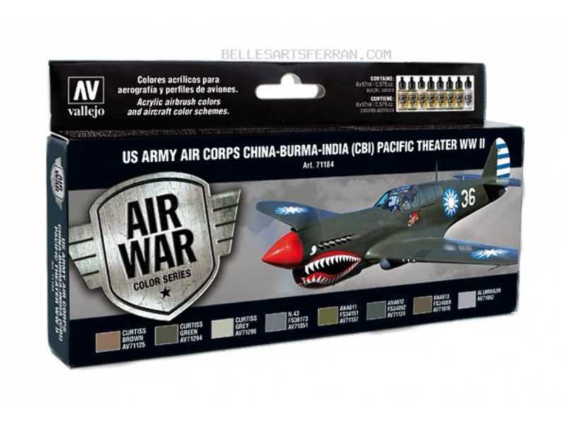 US Army Air Corps (CBI) WWII paint set - 8 pcs. - image 1