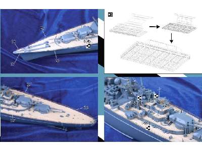 German Battleship Bismarck w/wooden deck - image 4