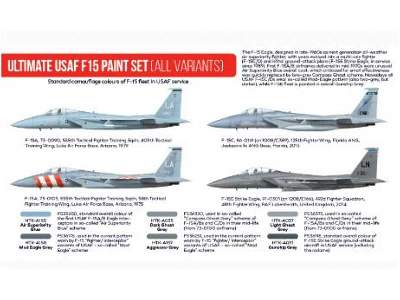 Ultimate USAF F15 Paint Set-All variants - image 3