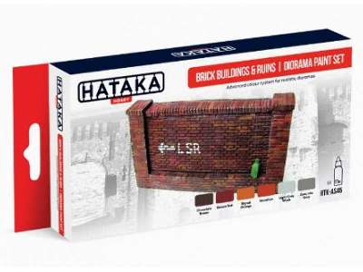 Brick buildings &amp; ruins / diorama paint set - image 1