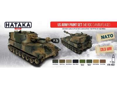 HTK-AS51 US Army paint set (MERDC camouflage) - image 1