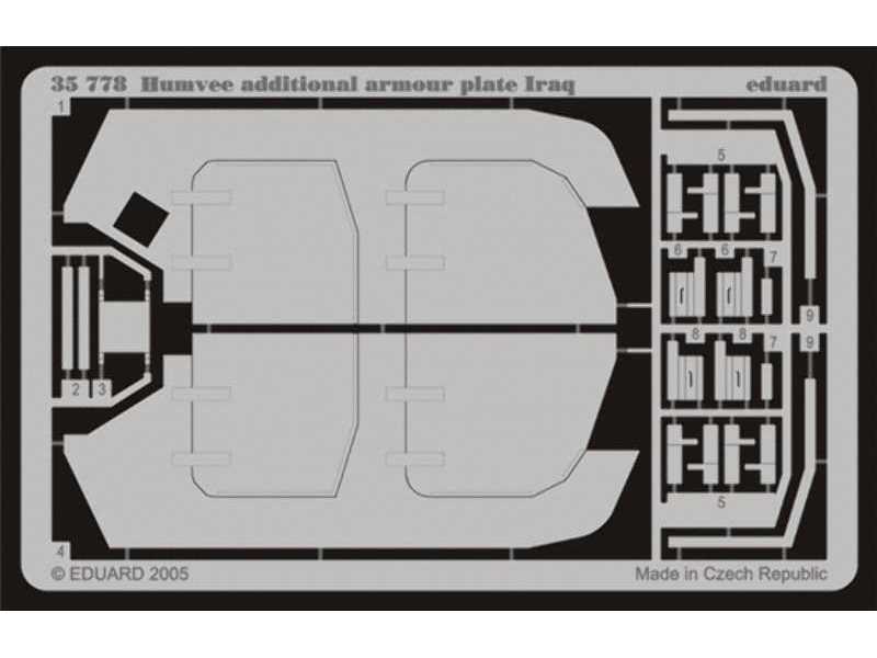 M-1025 additional armour plate Iraq 1/35 - Tamiya - image 1