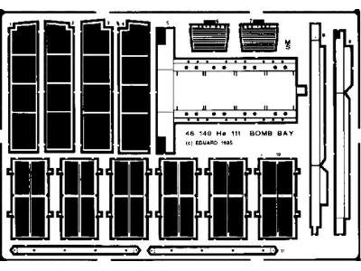 He 111 bomb bay 1/48 - Monogram - image 1