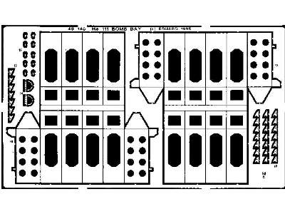 He 111 bomb bay 1/48 - Monogram - image 2