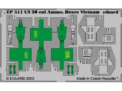 US Cal.0.30 Ammo.  Boxes Vietnam 1/35 - image 1