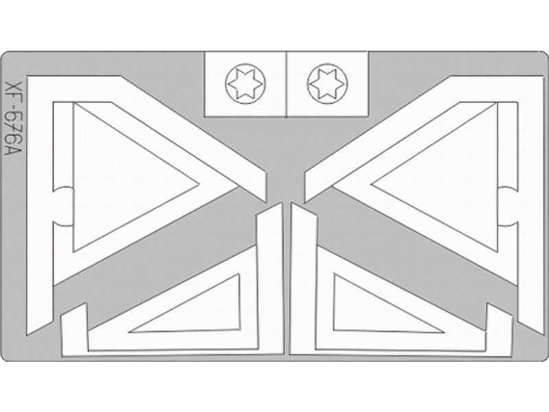 Mirage III Israeli ID Markings + Insignia 1/48 - Eduard - image 1