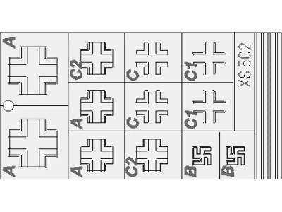 Ju 88 National Insignia 1/72 - Italeri - image 1