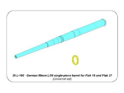 German 88mm L/56 single-piece barrel for Flak 18/37 - image 13