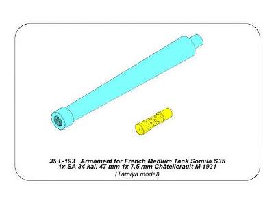 Armament for French Medium Tank Somua S35  - image 12