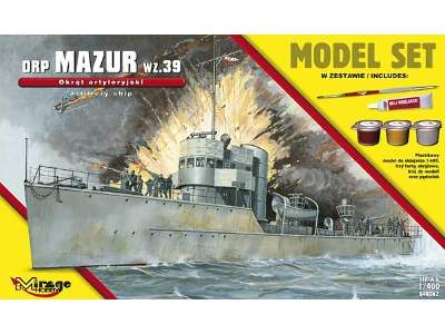 ORP 'MAZUR' 1939 (Polski Okręt Artyleryjski) (MODEL SET) - image 1