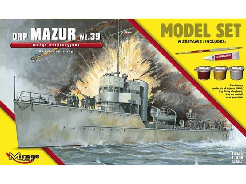 ORP 'MAZUR' 1939 (Polski Okręt Artyleryjski) (MODEL SET) - image 1