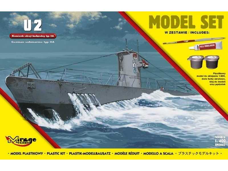 'U2'  (Niemiecki Okręt Podwodny z II WŚ typ IIA) (MODEL SET) - image 1