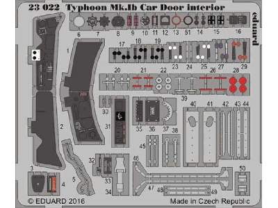 Typhoon Mk. Ib Car Door interior 1/24 - Airfix - image 1