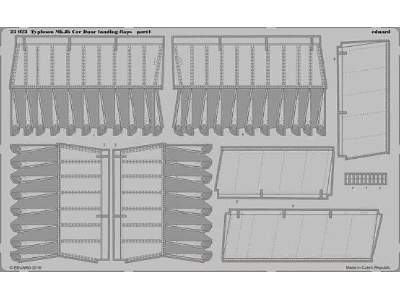 Typhoon Mk. Ib Car Door landing flaps 1/24 - Airfix - image 1