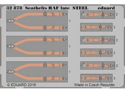 Seatbelts RAF late STEEL 1/32 - image 1