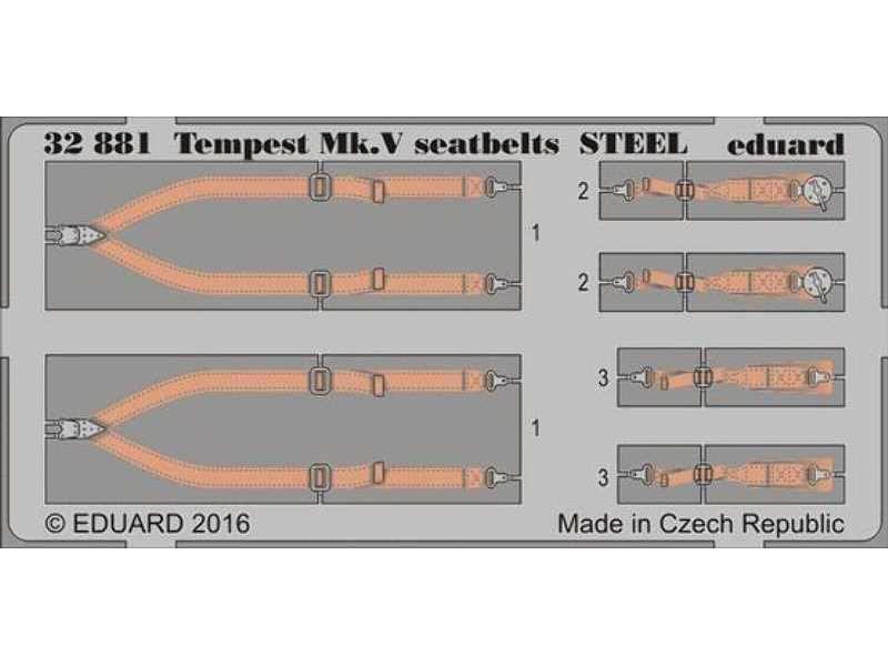 Tempest Mk. V seatbelts STEEL 1/32 - Special Hobby - image 1