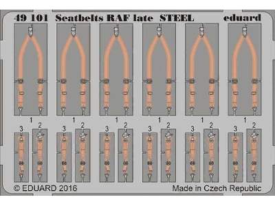 Seatbelts RAF late STEEL 1/48 - image 1