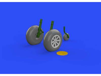 P-40B wheels 1/48 - Airfix - image 1