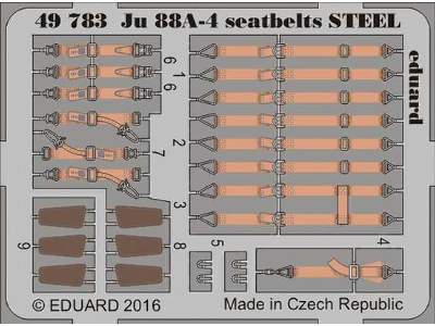 Ju 88A-4 seatbelts STEEL 1/48 - Icm - image 1