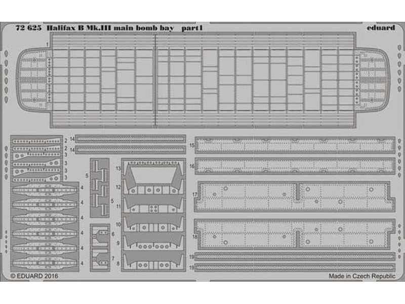 Halifax B Mk. III main bomb bay 1/72 - Revell - image 1