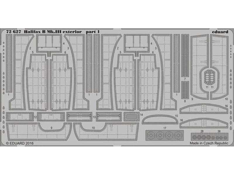 Halifax B Mk. III exterior 1/72 - Revell - image 1