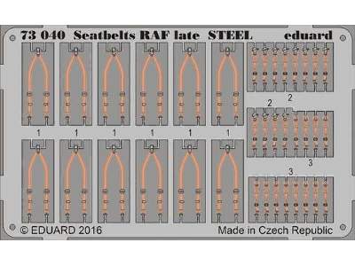 Seatbelts RAF late STEEL 1/72 - image 1