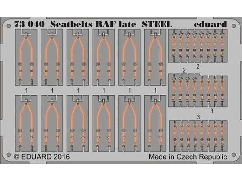 Seatbelts RAF late STEEL 1/72 - image 1