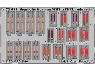 Seatbelts German WWI STEEL 1/72 - image 1
