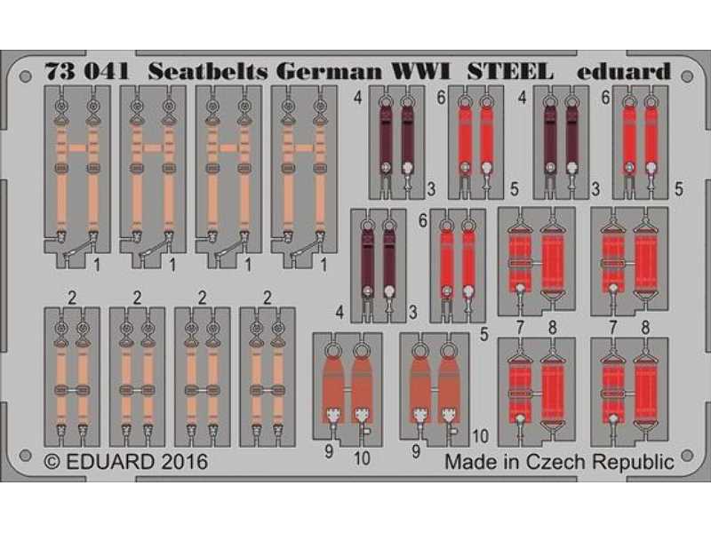 Seatbelts German WWI STEEL 1/72 - image 1