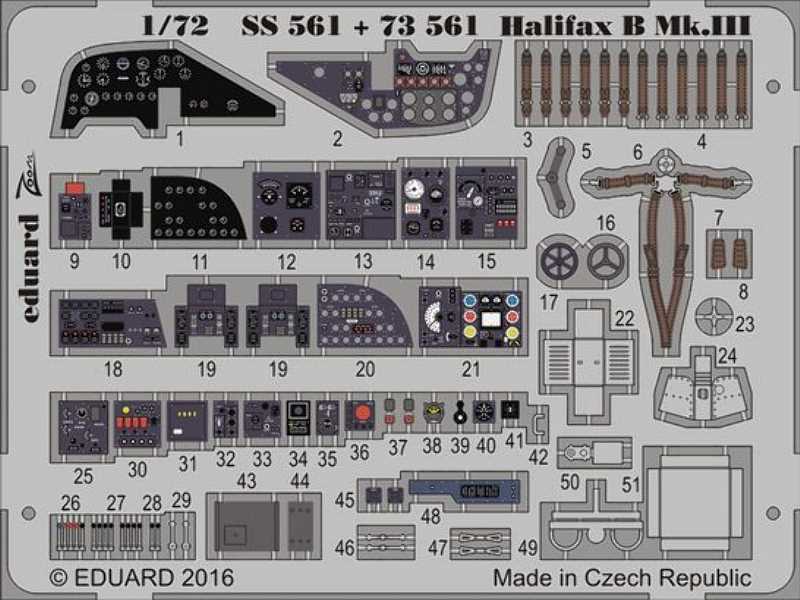 Halifax B Mk. III interior 1/72 - Revell - image 1