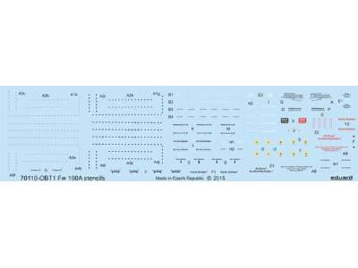 Fw 190A stencils 1/72 - Eduard - image 1