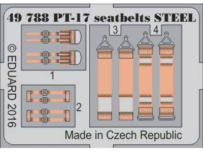 PT-17 seatbelts STEEL 1/48 - Revell - image 1