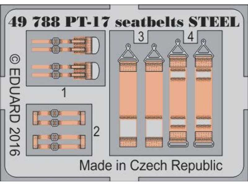 PT-17 seatbelts STEEL 1/48 - Revell - image 1