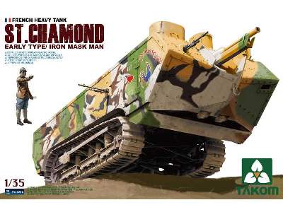 WWI French Heavy Tank St.Chamond Early Type with Iron Mask Man - image 1