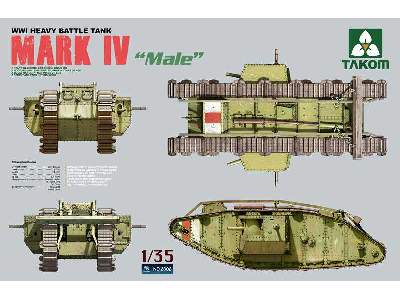 Ciężki czołg Mark IV Male - I W.Ś. - image 1