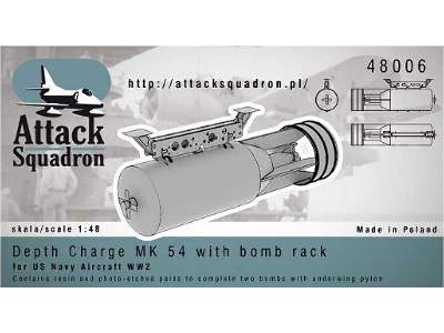 Bomba głebinowa Mk 54 - US Navy - 2 szt (Depth Charges MK 54 - U - image 2