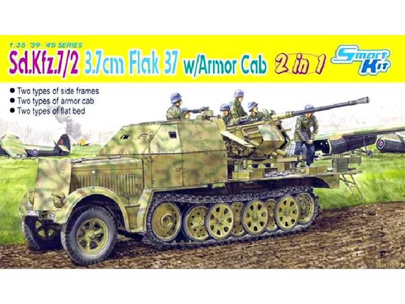 German Sd.Kfz.7/2 3.7cm Flak 37 w/Armor Cab (2 in 1) - Smart Kit - image 1