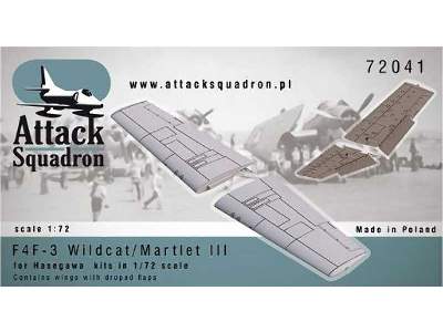 F4F-3 Wildcat/Martlet III skrzydła z klapami (F4F-3 wings for Ha - image 1
