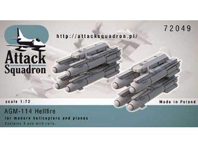 AGM-114 Hellfire w/launch rails 8pcs. - image 1