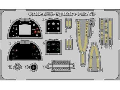 Spitfire Mk.Vb - Interior set 1/48 for Airfix kit - image 4