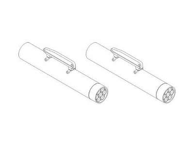 US M260 Hydra rocket pod (2 pcs) 1/32 - image 3