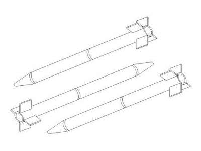 HVAR Rocket 5 inch (3 pcs) 1/32 - image 3