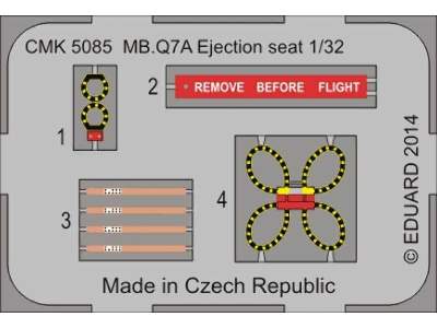 MB.GQ-7A Ejection seat (European F-104G) 1/32 for Has./Rev./Ita. - image 6