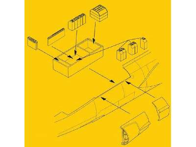 F-104G/S Electronics and Ammo Boxes Set - image 1