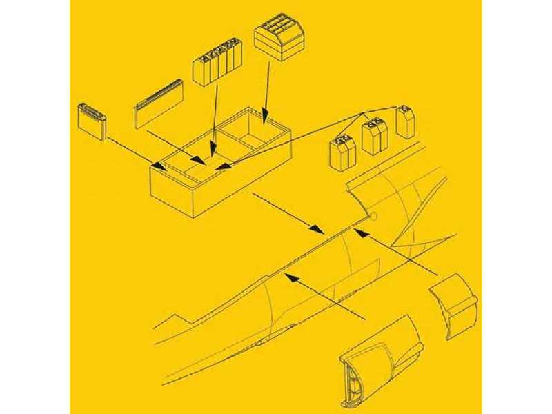 F-104G/S Electronics and Ammo Boxes Set - image 1