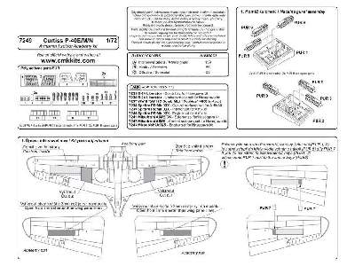 Curtiss P40E/M/N 1/72 Armament Set for Academy Kits - image 4