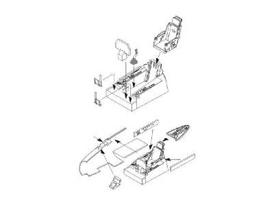 F-86F Sabre - Interior set for Airfix kit - image 1