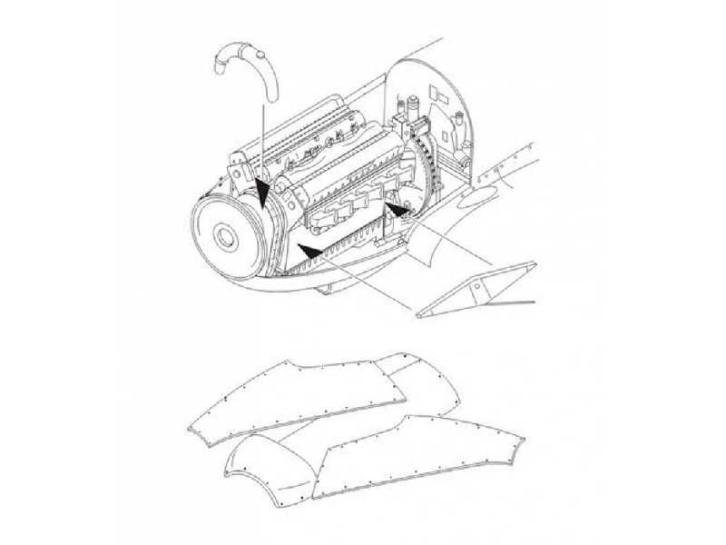 Seafire FR. 47 - Engine set for Special Hobby kit - image 1