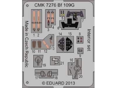 Bf 109G-6 - Interior set 1/72 for Airfix - image 5